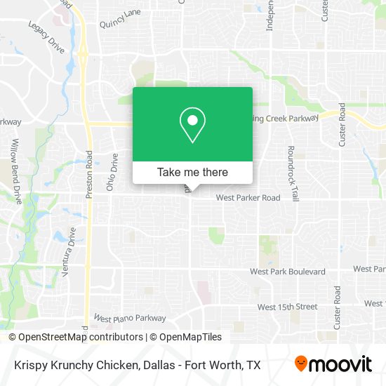 Mapa de Krispy Krunchy Chicken