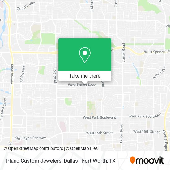Plano Custom Jewelers map
