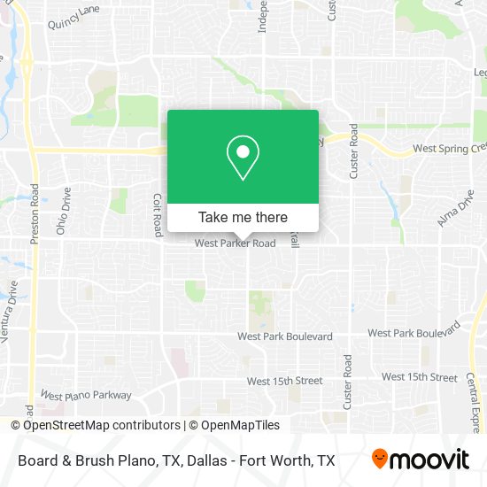 Board & Brush Plano, TX map