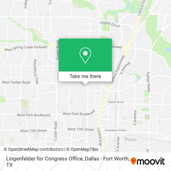 Mapa de Lingenfelder for Congress Office