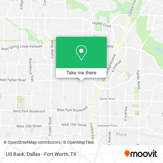 Mapa de US Bank
