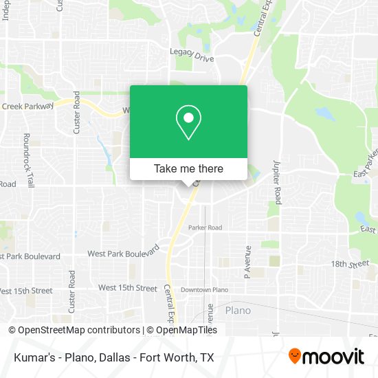Kumar's - Plano map