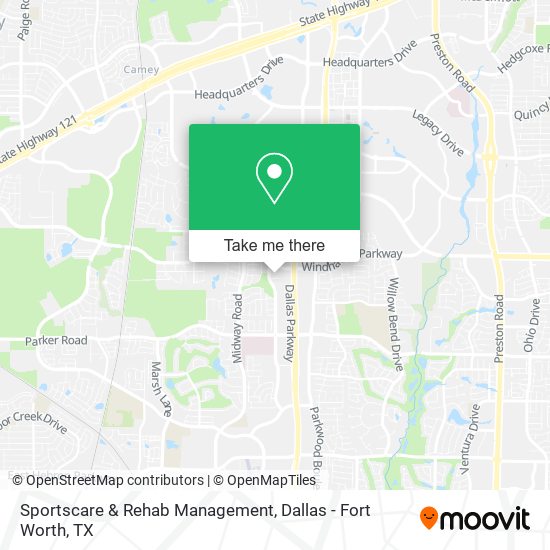 Sportscare & Rehab Management map