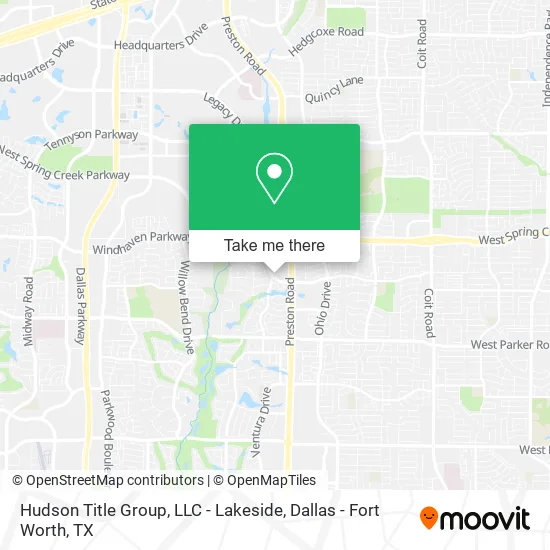 Mapa de Hudson Title Group, LLC - Lakeside