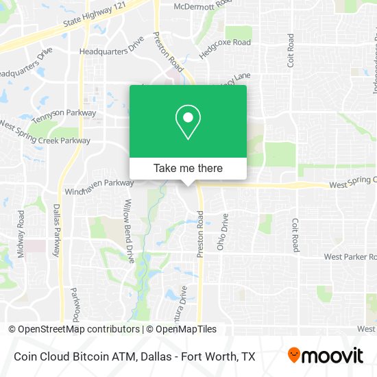 Mapa de Coin Cloud Bitcoin ATM