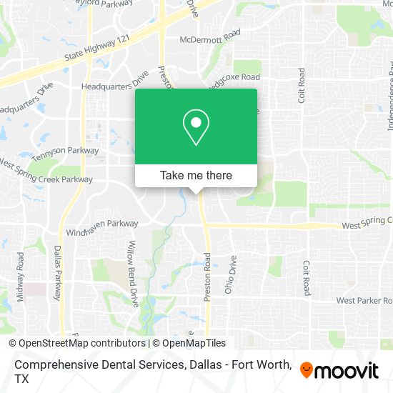 Comprehensive Dental Services map