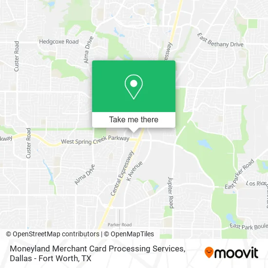 Moneyland Merchant Card Processing Services map