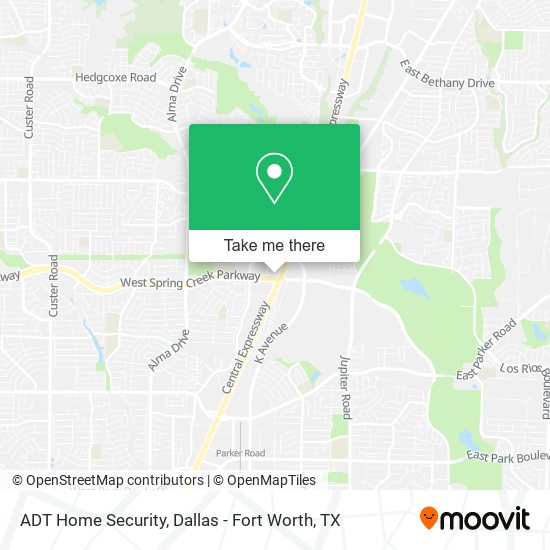 Mapa de ADT Home Security
