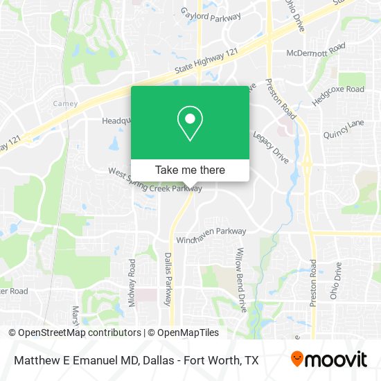 Matthew E Emanuel MD map