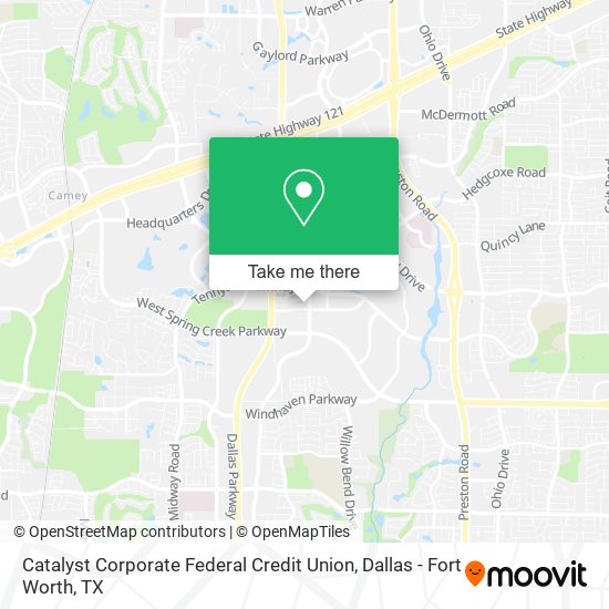 Mapa de Catalyst Corporate Federal Credit Union