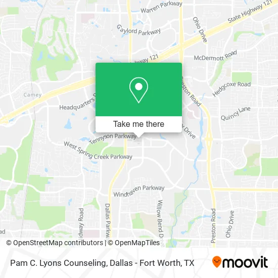 Pam C. Lyons Counseling map