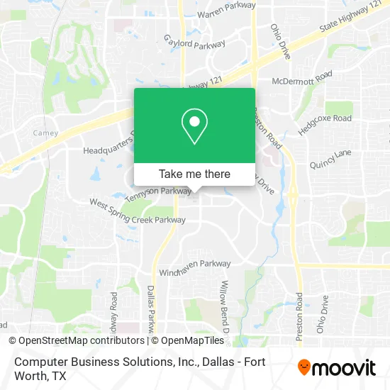 Computer Business Solutions, Inc. map