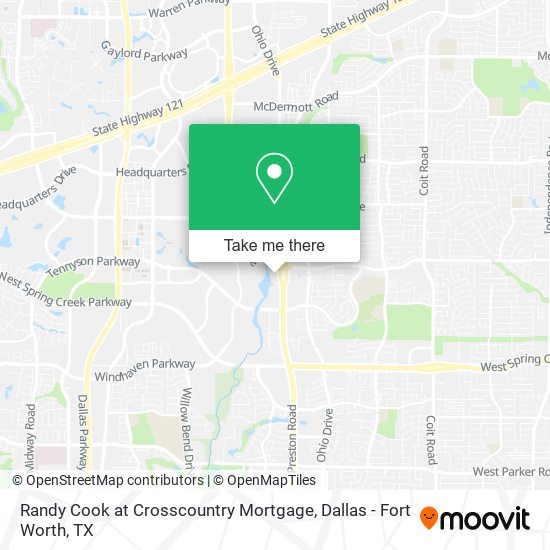 Randy Cook at Crosscountry Mortgage map