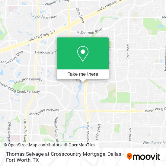 Thomas Selvage at Crosscountry Mortgage map