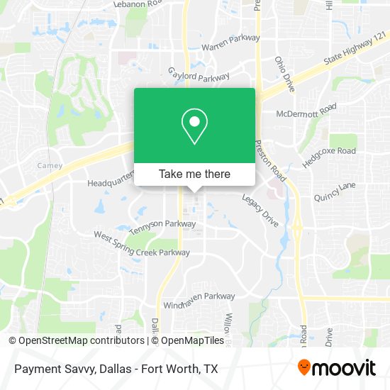 Payment Savvy map