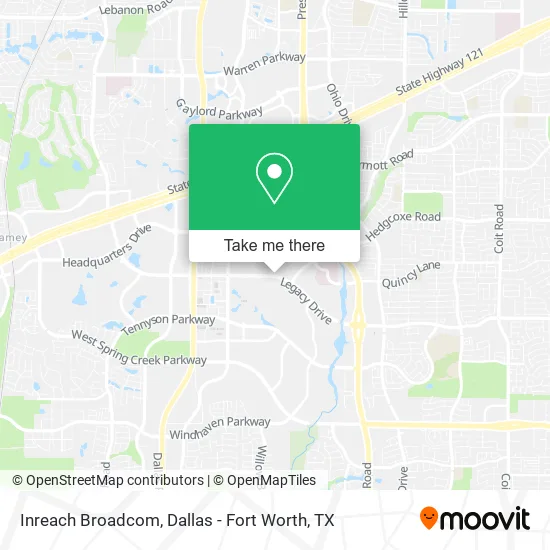Inreach Broadcom map