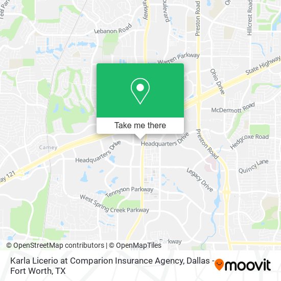 Karla Licerio at Comparion Insurance Agency map