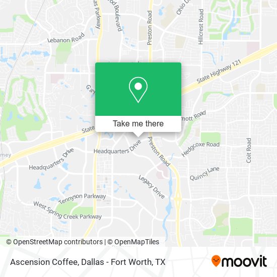 Ascension Coffee map