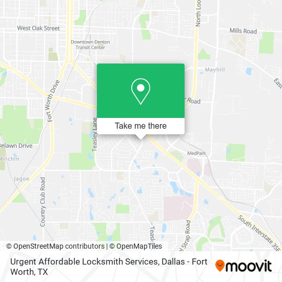 Urgent Affordable Locksmith Services map