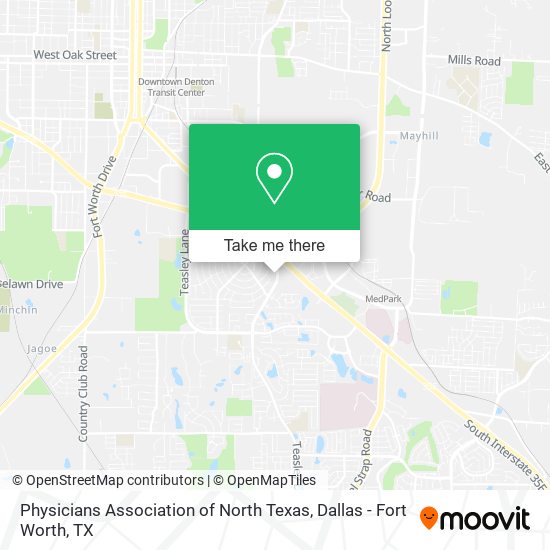 Physicians Association of North Texas map