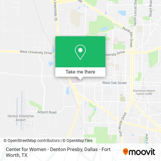 Mapa de Center for Women - Denton Presby