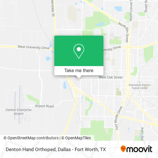 Mapa de Denton Hand Orthoped