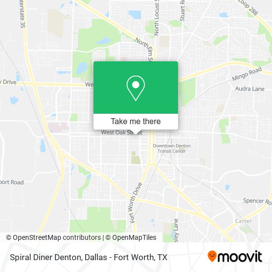Spiral Diner Denton map