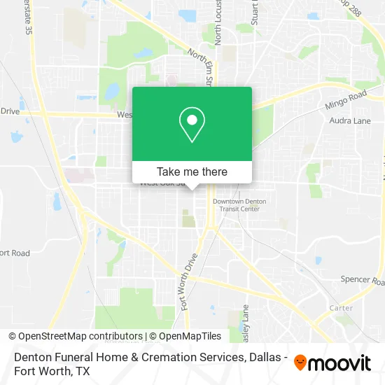 Mapa de Denton Funeral Home & Cremation Services