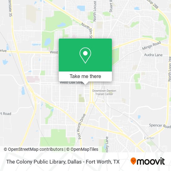 The Colony Public Library map