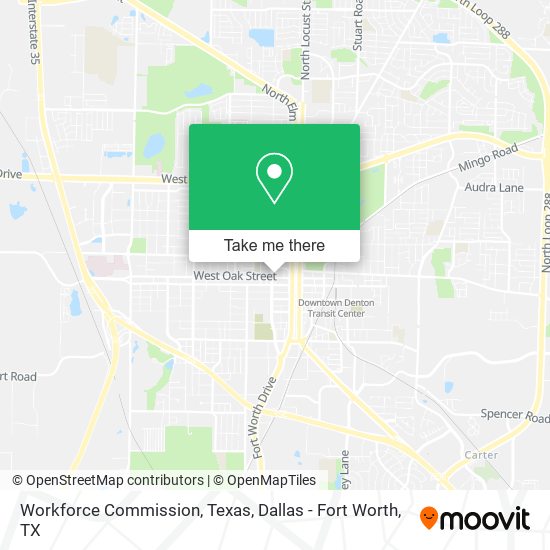 Workforce Commission, Texas map