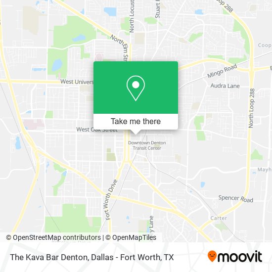 Mapa de The Kava Bar Denton