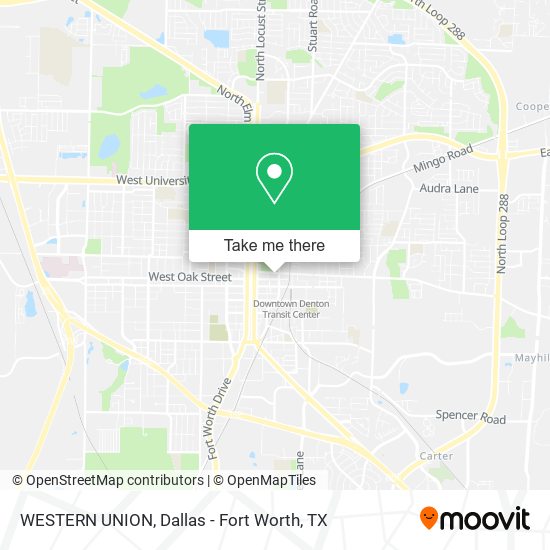 WESTERN UNION map