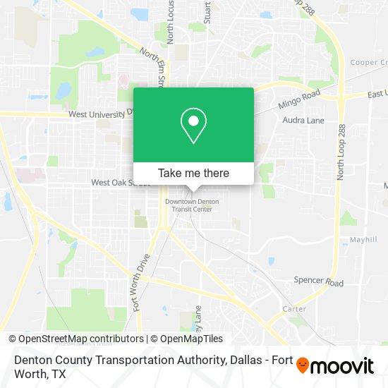 Denton County Transportation Authority map