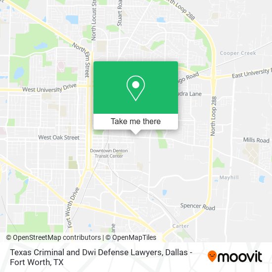 Texas Criminal and Dwi Defense Lawyers map