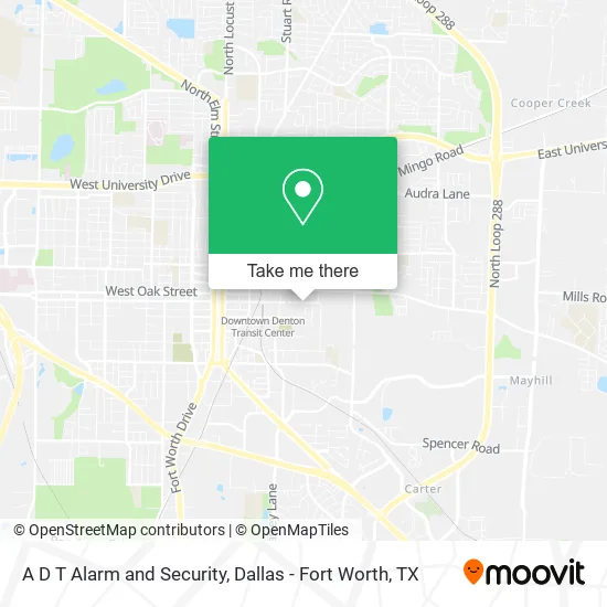 A D T Alarm and Security map
