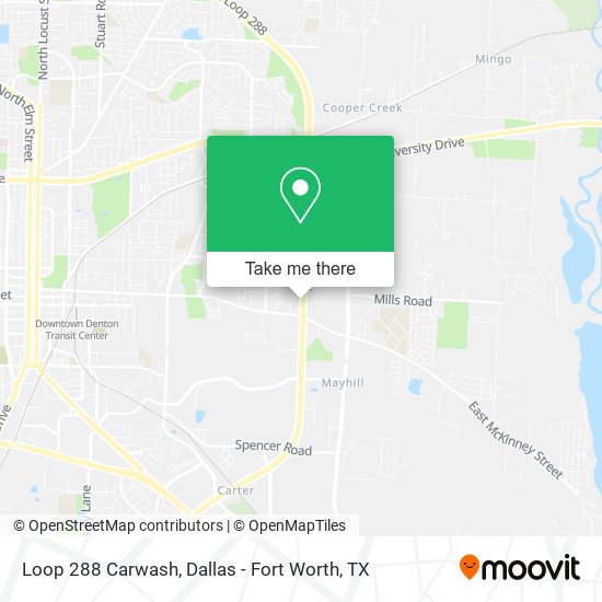 Mapa de Loop 288 Carwash