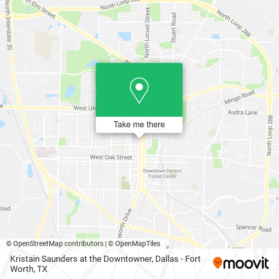 Kristain Saunders at the Downtowner map