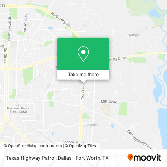 Texas Highway Patrol map