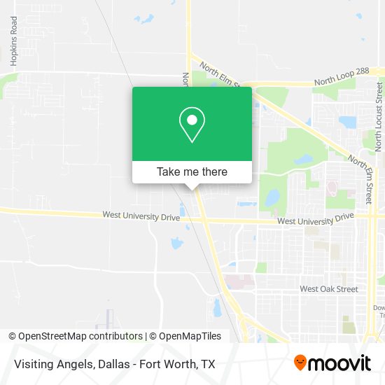 Visiting Angels map