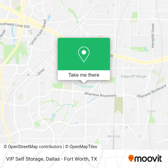 VIP Self Storage map