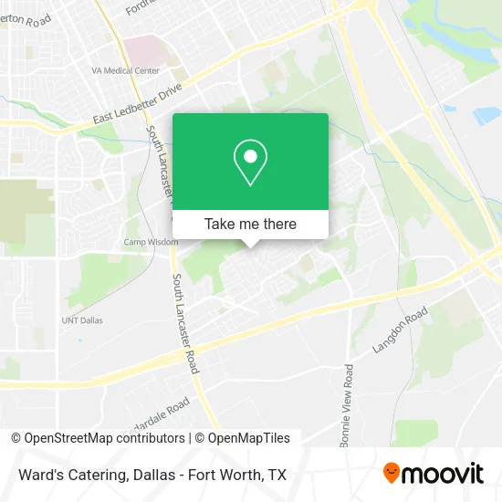 Ward's Catering map