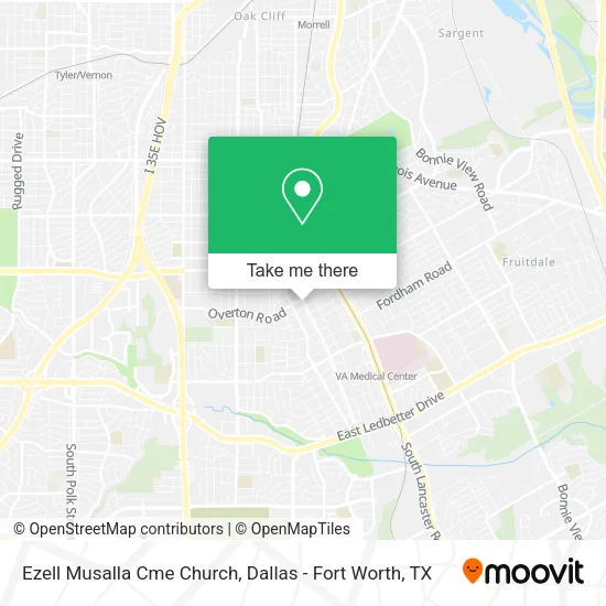 Mapa de Ezell Musalla Cme Church