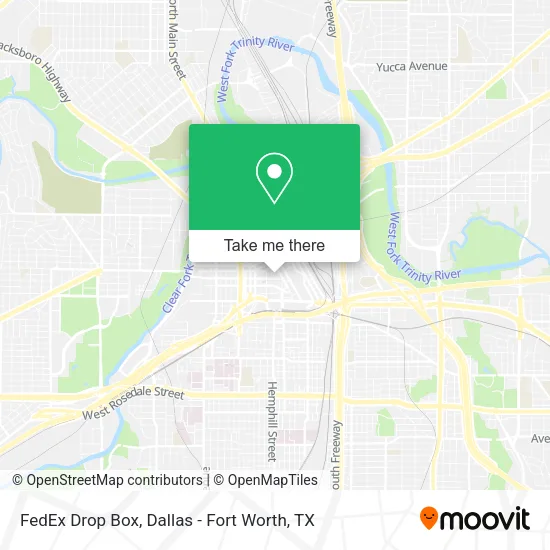 FedEx Drop Box map