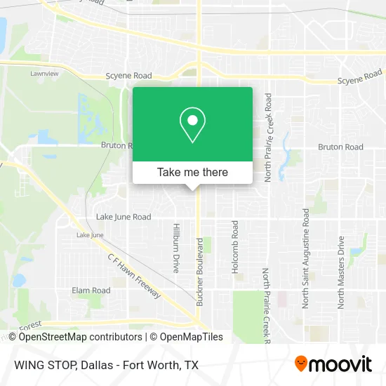 WING STOP map