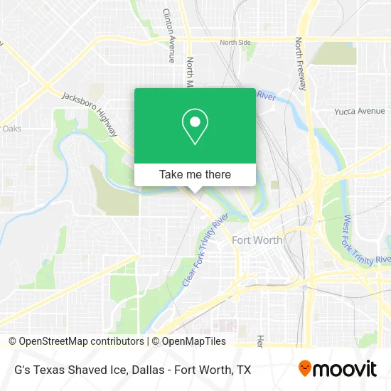 Mapa de G's Texas Shaved Ice