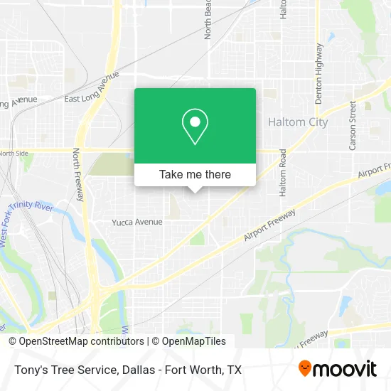 Tony's Tree Service map