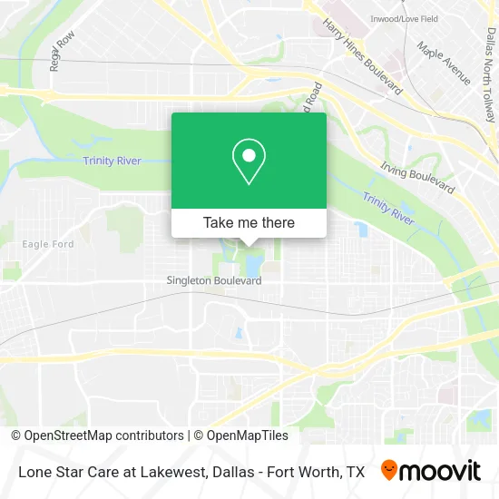 Lone Star Care at Lakewest map