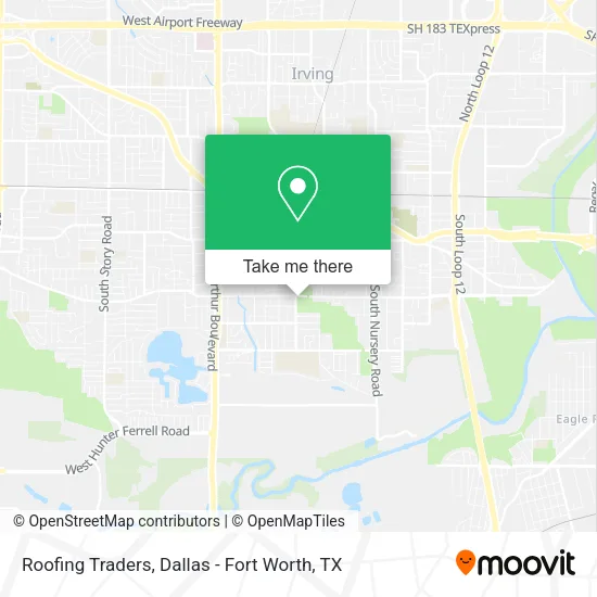 Roofing Traders map