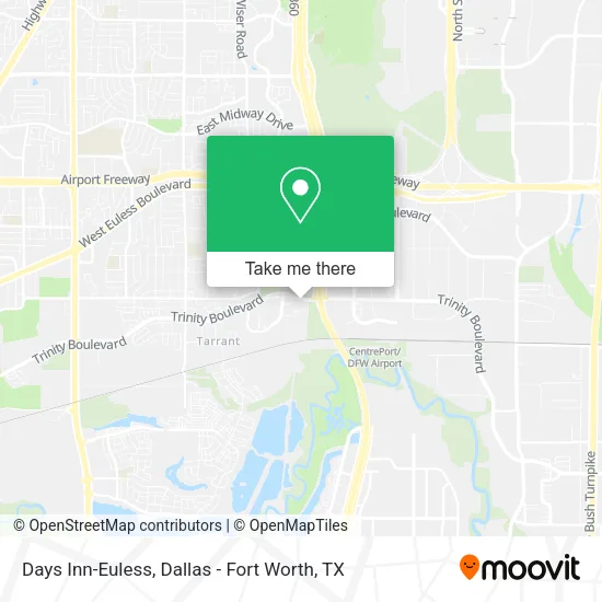 Days Inn-Euless map