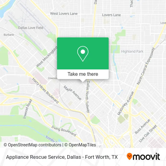 Mapa de Appliance Rescue Service